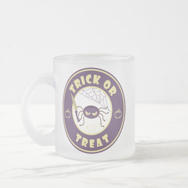 Trick oder gönnen halloween Starbucks Stil Mattglastasse (Links)