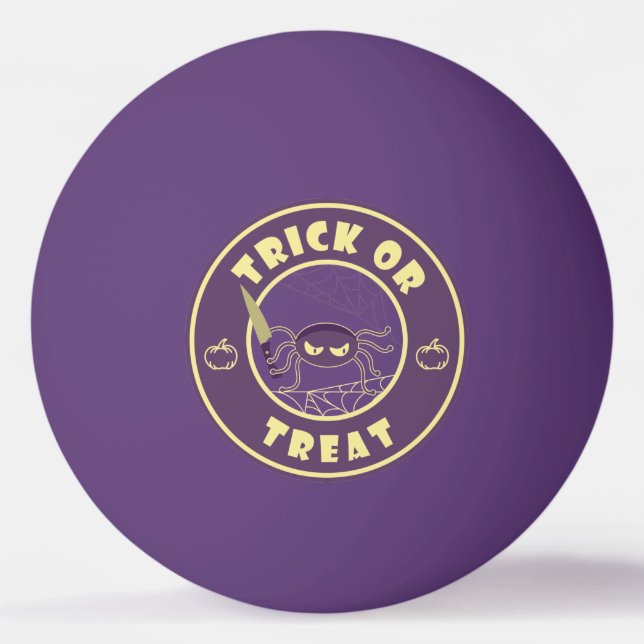 Trick oder gönnen halloween Starbucks Stil Tischtennisball (Vorderseite)