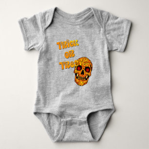 Trick oder Leckerbissen Halloween Baby Strampler