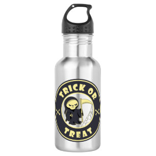 Trick oder Leckerbissen Halloween grimmigem Sensen Edelstahlflasche