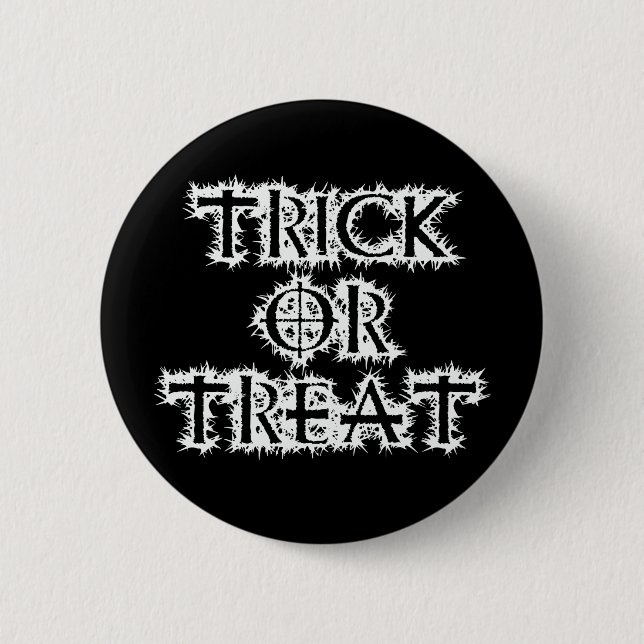 Trick oder Leckerei Button (Vorderseite)