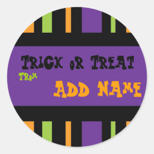 Trick-oder Leckerei-Halloween-Aufkleber Runder Aufkleber