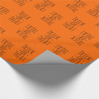 Trick-oder-Leckerei Halloween Black on Orange