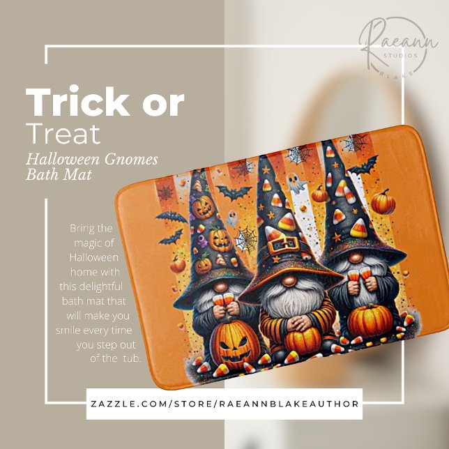 Trick-oder-Leckerei Halloween Gnomes Bath Mat Badematte (Von Creator hochgeladen)