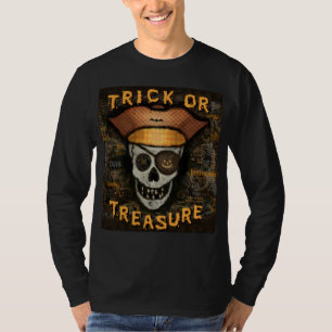 Trick-oder Leckerei-Halloween-Piraten-T - Shirt
