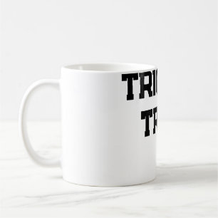 Trick oder. Leckerei Halloween schwarz schlicht Mi Kaffeetasse