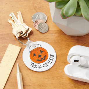 Trick-oder-Leckerei-Jack o' Lantern Halloween Pump Schlüsselanhänger