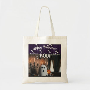 Trick oder Leckerei, Name, halloween personalisier Tragetasche