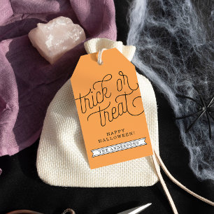 Trick oder Leckerei personalisiertes Halloween Geschenkanhänger