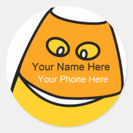 Trick-oder Leckerei-Süßigkeits-Aufkleber Runder Aufkleber