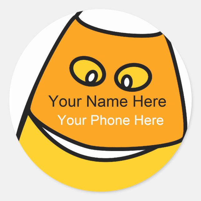 Trick-oder Leckerei-Süßigkeits-Aufkleber Runder Aufkleber (Vorderseite)