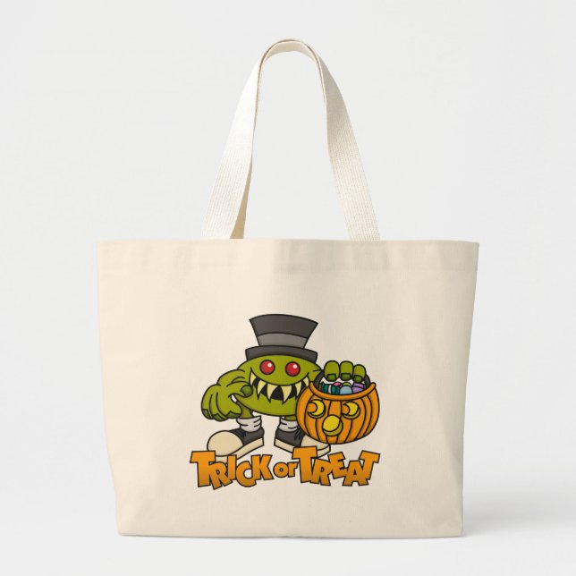 Trick-oder Leckerei-Tasche Jumbo Stoffbeutel (Vorne)