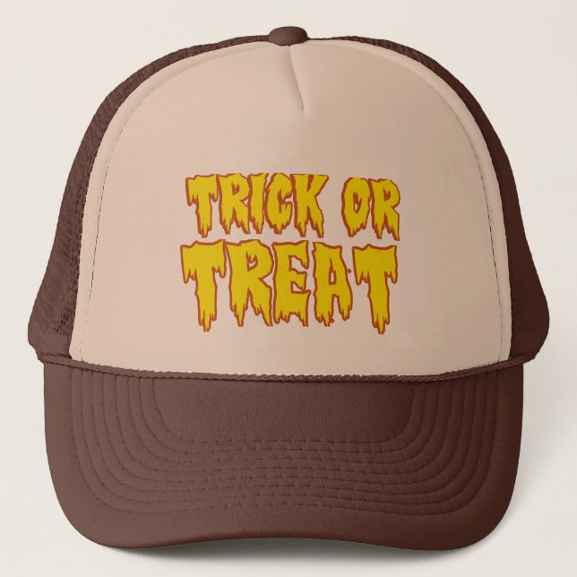 Trick oder Leckerei Truckerkappe (Vorderseite)
