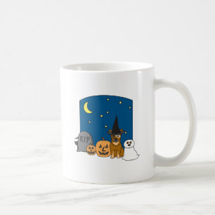 Trick-oder Leckerei-Vieh-Hund Halloween Tasse