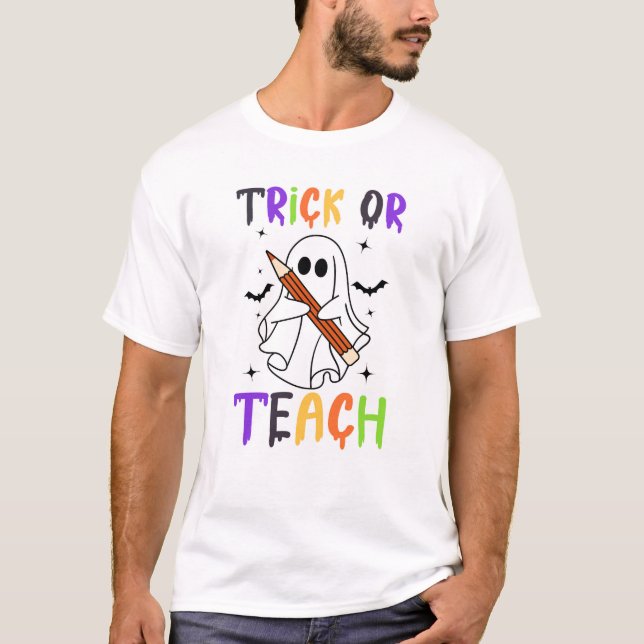 Trick oder Lehre T-Shirt (Vorderseite)