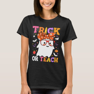 Trick oder lehren Lehrer glückliche Halloween-Geis T-Shirt