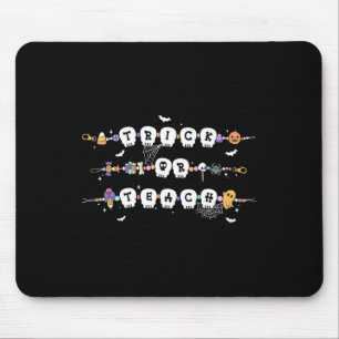 Trick oder lehren Spooky Lehrer glücklich Hallowee Mousepad
