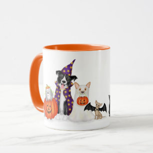 Trick oder Lust? Hunde in Halloween-Kostümen Tasse