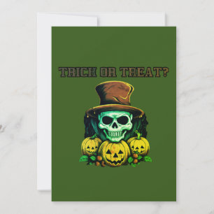 Trick oder Lust? Schädel und Kürbis Save The Date