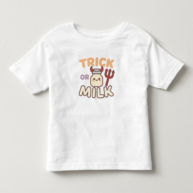 Trick oder Milk Little Devil Kleinkind T-shirt (Vorderseite)