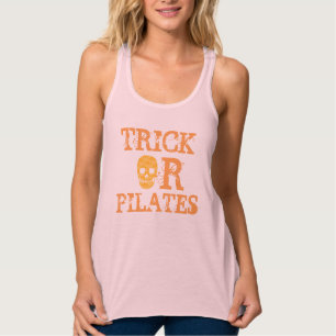 Trick oder Pilates zu Halloween Workout Tank Top