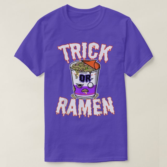 Trick oder Ramen Halloween Kostüm Top Niedlich Beä (Design vorne)