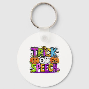 Trick oder Rede Halloween Lehrerin Geist Männer Fr Schlüsselanhänger
