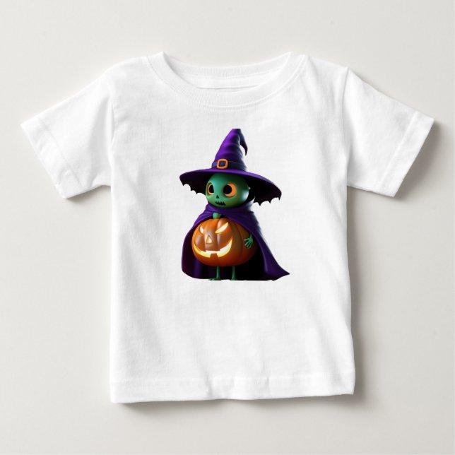 Trick oder T-Shirt: Spooky Style für Halloween Baby T-shirt (Vorderseite)
