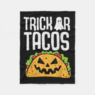 Trick oder Tacos Halloween mexikanische Kostüme Mä Fleecedecke