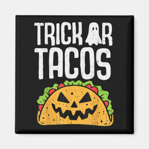 Trick oder Tacos Halloween mexikanische Kostüme Mä Magnet