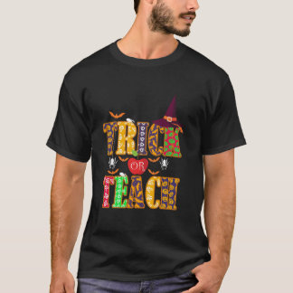 Trick oder Teach Halloween Lehrer Kindergarten Spo T-Shirt