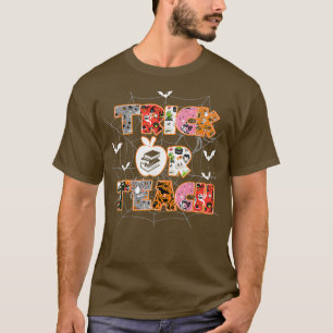 Trick oder Teach lustige Halloween-Lehrer T-Shirt