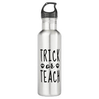 Trick oder Teach Shirt, Halloween Teacher Shirt Edelstahlflasche