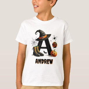 Trick oder Treat a Initial Halloween T-Shirt