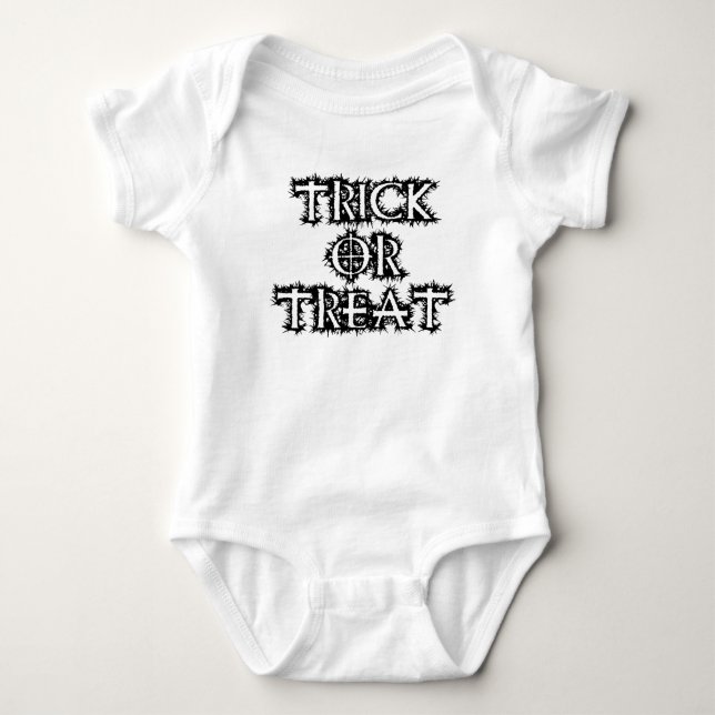 Trick oder Treat Baby Strampler (Vorderseite)