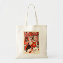 Trick oder Treat Bag 1920er Vintages Halloween Tragetasche