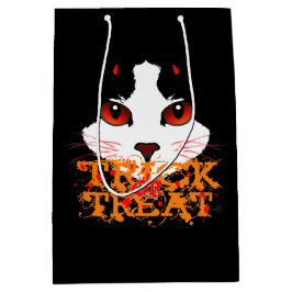 Trick oder Treat Black Cat Mittlere Geschenktüte