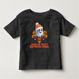 Trick oder Treat Boo Funny Quote Halloween-Party Kleinkind T-shirt