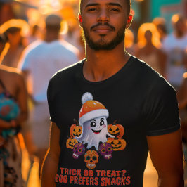 Trick oder Treat Boo Funny Quote Halloween-Party T-Shirt