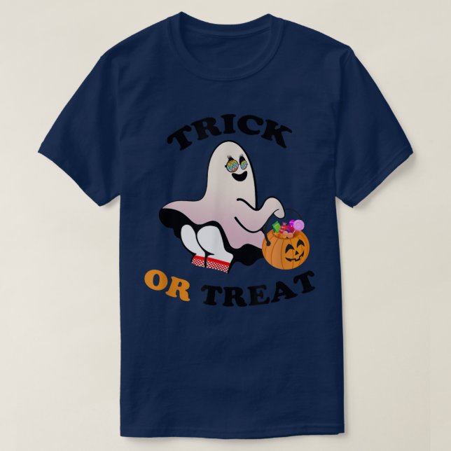 Trick oder Treat Boo Happy Halloween Candy Corn Sp T-Shirt (Design vorne)