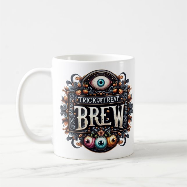 Trick oder Treat Brew Kaffeetasse (Links)