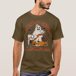 Trick oder Treat Brush Your Teeth Dental Halloween T-Shirt