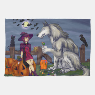 Trick oder Treat Buddies Geschirrtuch
