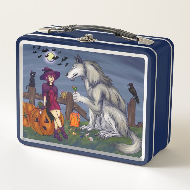 Trick oder Treat Buddies Metall Brotdose (Vorderseite)