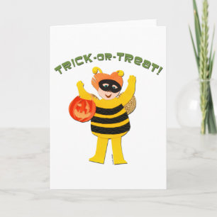 Trick oder Treat Bumble Bekleidung Halloween Karte