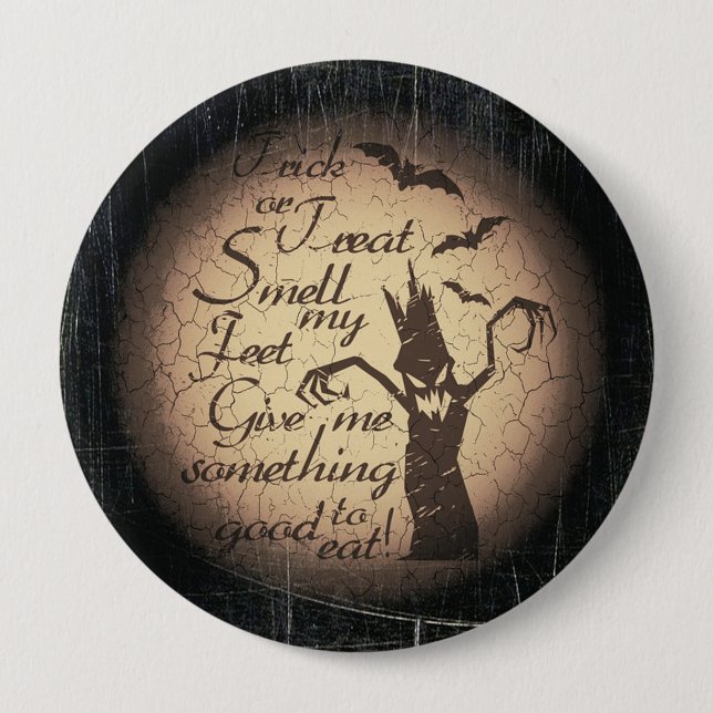 Trick oder Treat Button (Vorderseite)