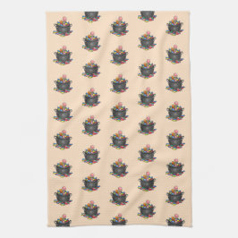 Trick oder Treat Candy Cauldron Geschirrtuch