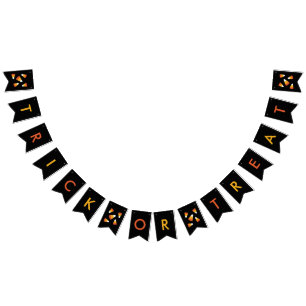 Trick oder Treat Candy Corn Halloween-Party Wimpelkette