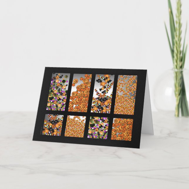 Trick oder Treat Candy Halloween Card Karte (Vorderseite)