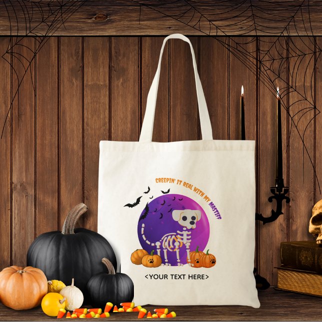 Trick oder Treat Candy Halloween Tote Bag Tragetasche (Trick or Treat OR show up to the Halloween party in style. Represent your favorite dog breed!!)